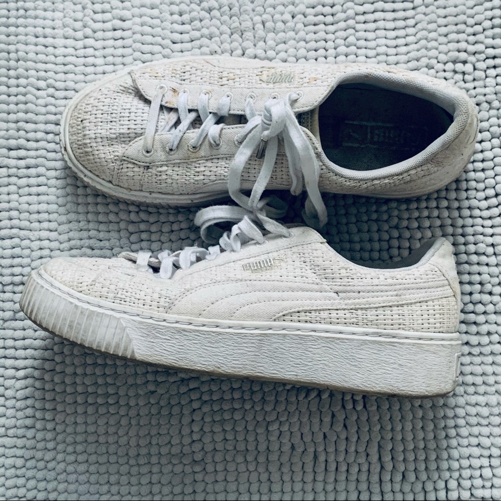 PUMA basket platform woven